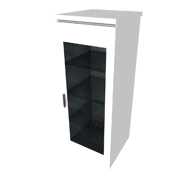 Bottle fridge with glass door