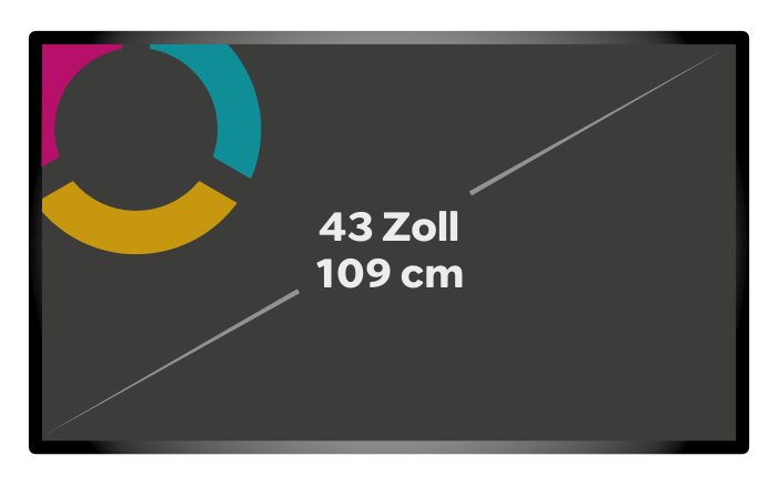 43 inch screen 4K (landscape)
