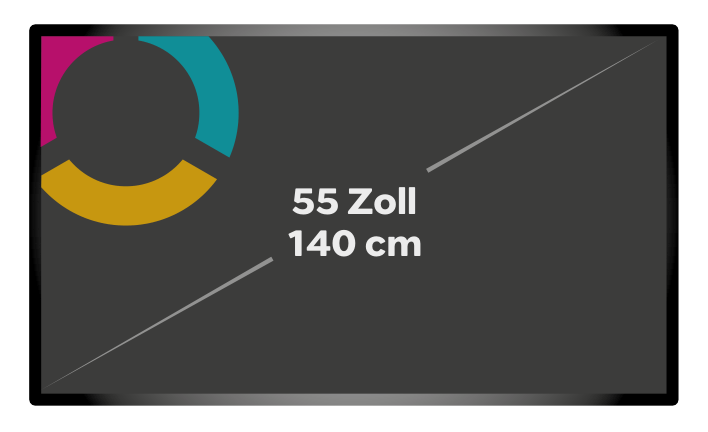 55 inch screen 4K (landscape)