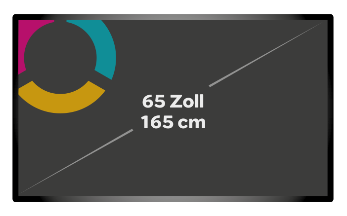 65 inch screen 4K (landscape)