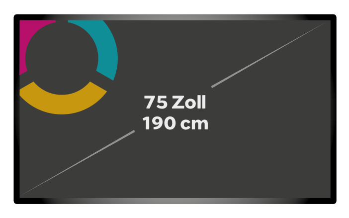 75 inch screen 4K (landscape)