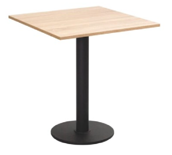 Sitting table 70 oak, black