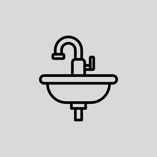 Sink with instantaneous water heater (requires water connection)