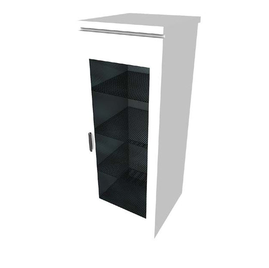 Bottle fridge with glass door