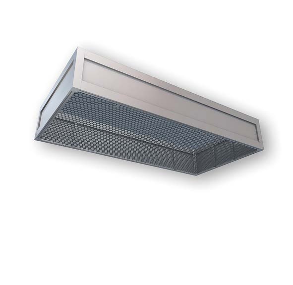 Ceiling grid with perforated metal sheet panel