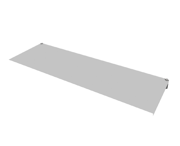 Shelf straight, white