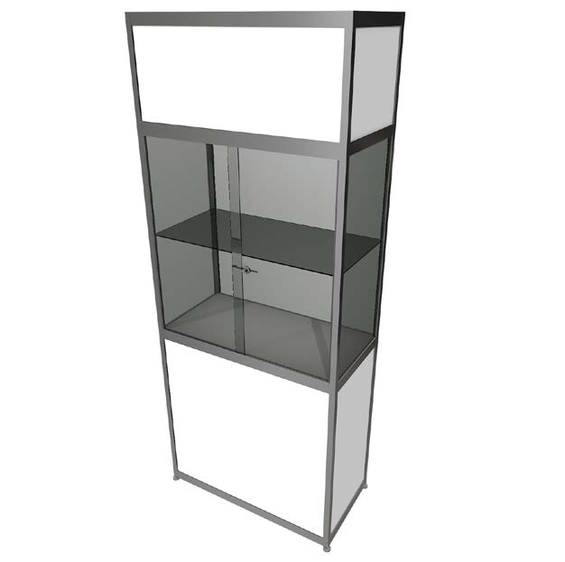 Showcase 'Standard 1' 250x103x53,5cm