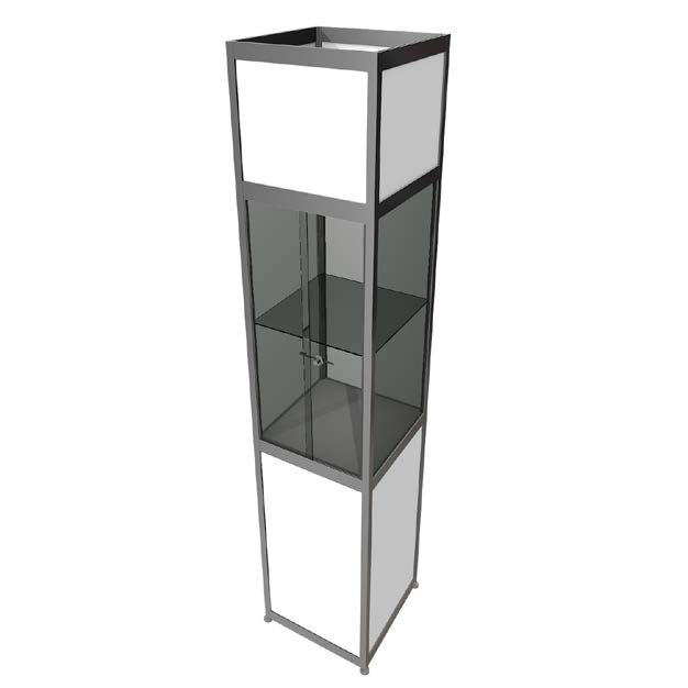 Showcase 'Standard 1' 250x53,5x53,5cm